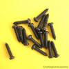 16 SMALL BLACK ROUND HEAD GUITAR MACHINE HEAD SCREWS